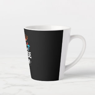 Gelukkig kerstfeest Kerstverpleegkundigen Latte Mok
