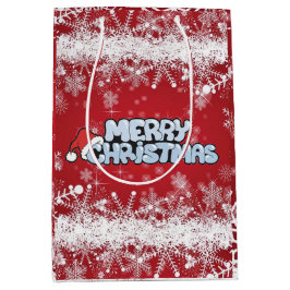 Gelukkig kerstfeest medium cadeauzakje