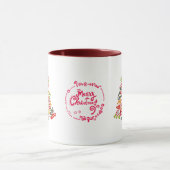 Gelukkig kerstfeest mok (Midden)