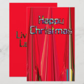 Gelukkig kerstfeest  mooie Rode Stationery Briefpapier (Voorkant / Achterkant)