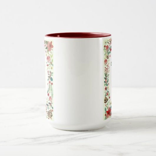 Gelukkig kerstfeest nieuwjaar feestdag mok (Midden)