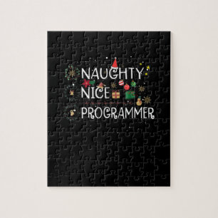 Gelukkig kerstfeest Programma Naughty Nice Legpuzzel