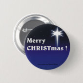Gelukkig kerstfeest! ronde button 5,7 cm (Voorkant /achterkant)