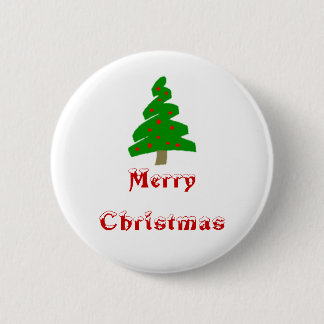 Gelukkig kerstfeest ronde button 5,7 cm