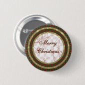 Gelukkig kerstfeest ronde button 5,7 cm (Voorkant /achterkant)