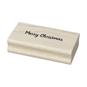 Gelukkig kerstfeest 	rubberstempel