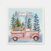 Gelukkig kerstfeest servet (Voorkant)