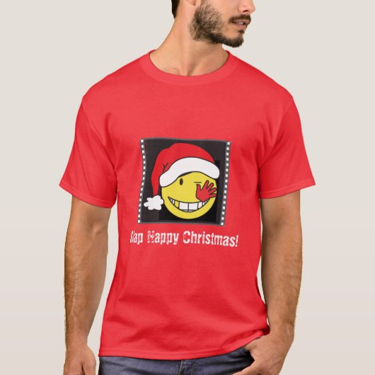 Gelukkig kerstfeest! t-shirt (Voorkant)