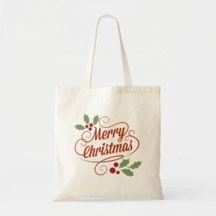 Gelukkig kerstfeest tote bag