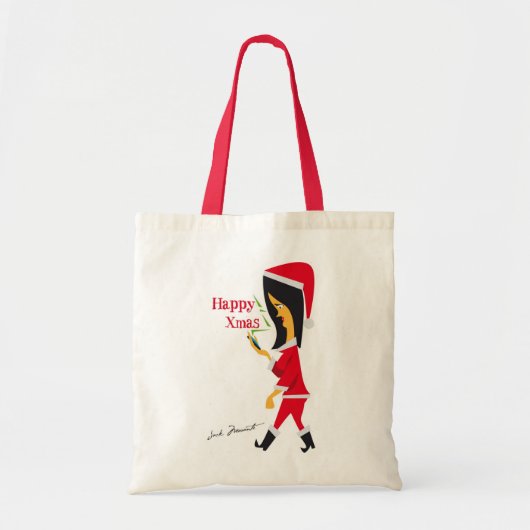 Gelukkig kerstfeest tote bag (Voorkant)