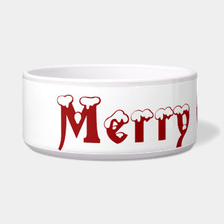 Gelukkig kerstfeest voerbakje