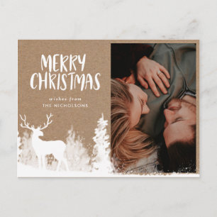 Gelukkig kerstfeest Whitestadfoto van Kraft Pape Briefkaart