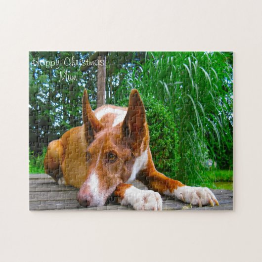 Gelukkig kerstmama. legpuzzel (Horizontaal)