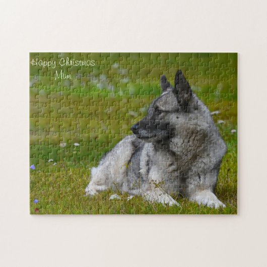 Gelukkig kerstmama. legpuzzel (Horizontaal)