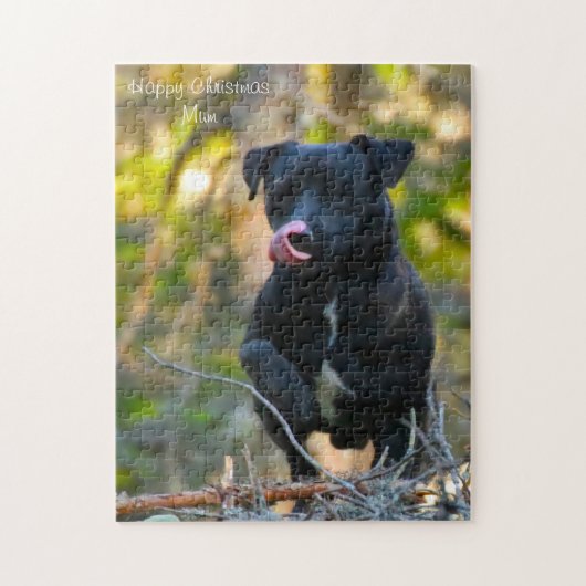 Gelukkig kerstmama. legpuzzel (Verticaal)