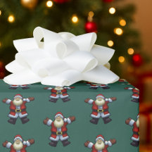 Gelukkig Kerstman Vader Kerstmis Pixel Art Patroon