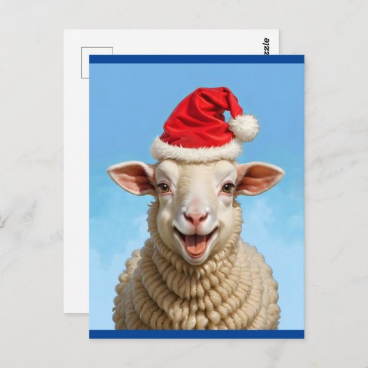Gelukkig Kerstschaap - Update Briefkaart (Voorkant / Achterkant)