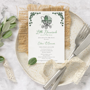 Gelukkig Klein Klavertje St. Patrick's Baby Borrel Kaart