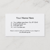 Gelukkig kleurrijk woordontwerp met unieke lettert visitekaartje (Achterkant)