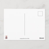 Gelukkig konijn met cake |  briefkaart (Achterkant)