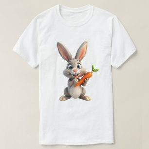 Gelukkig Konijn Schattig Lachend Konijn Dier T-shirt