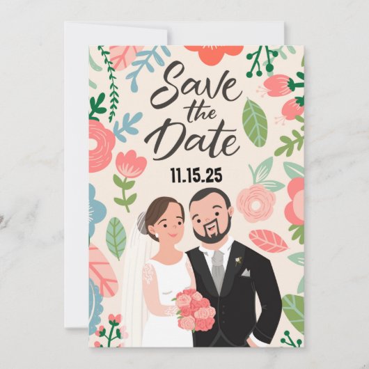 Gelukkig Koppel Save The Date (Voorkant)