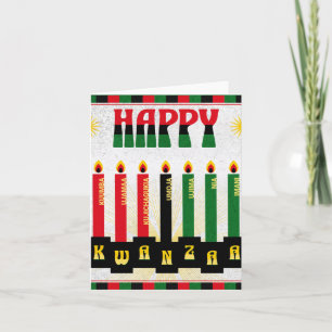 Gelukkig Kwanzaa Kaart