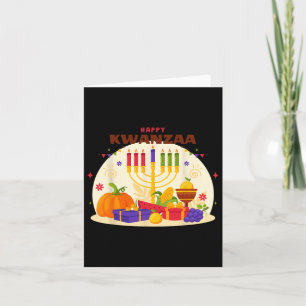 Gelukkig Kwanzaa Zeven Principes Van Kwanzaa Kinar Kaart