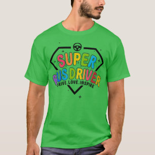 Gelukkig laatste dag schoolsuperbus chauffeur Pap T-shirt