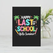 Gelukkig laatste dag van de Hallo Kaart (Staand voorkant)