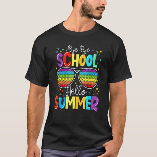 Gelukkig laatste dag van de Pop op school, tot zie T-shirt (Voorkant)