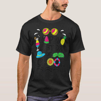 Gelukkig laatste dag van school Hallo zomerleraar T-shirt