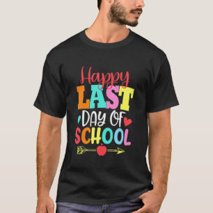 Gelukkig laatste dag van school Hallo zomerleraar T-shirt