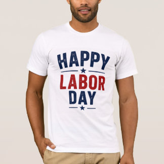 Gelukkig Labor Day T-shirt