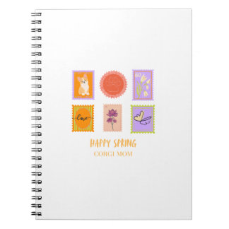 Gelukkig Lentecorgi Stempel Notitieboek