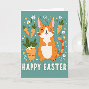 Gelukkig Lentefeest Pasen Kaart voor Katten