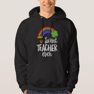 Gelukkig leraar over Happy St Patrick's Day Irish Hoodie