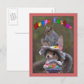 Gelukkig leuk, grappig afbeelding EasterFeaturing Feestdagenkaart (Voorkant / Achterkant)