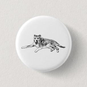 Gelukkig Leunen, Kalm Spelen Ronde Button 3,2 Cm