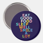 Gelukkig leven magneet (Voorkant / Achterkant)