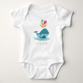 Gelukkig leven we Maui! Humpback Whale en baby Romper (Voorkant)