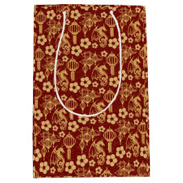 Gelukkig Lunar Nieuwjaar: Dragon Zodiac Oriental R Medium Cadeauzakje