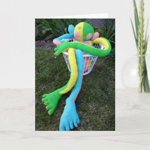 Gelukkig Man van het Gezicht met Manuscript, Douan Kaart