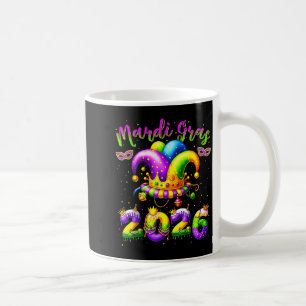 Gelukkig Mardi Gras 2026 Narrenhoed New Orleans Ma Koffiemok