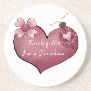 Gelukkig me ben ik de Giften van een Oma Zandsteen Onderzetter