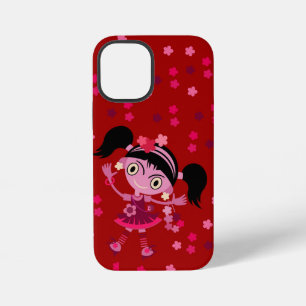 GELUKKIG MEISJE CADEAU MET BLOEMGROETEN VERJAARDAG iPhone 12 MINI HOESJE