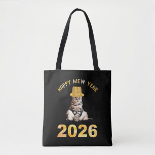 Gelukkig Mew-jaar 2026 Draagtas