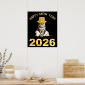 Gelukkig Mieuwjaar 2026 Poster (Keuken)