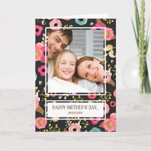 Gelukkig Moederdag. Aangepaste fotokaart Kaart