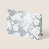 Gelukkig Moederdag. Aangepaste naam Luxe Folie Kaarten (Voorkant)